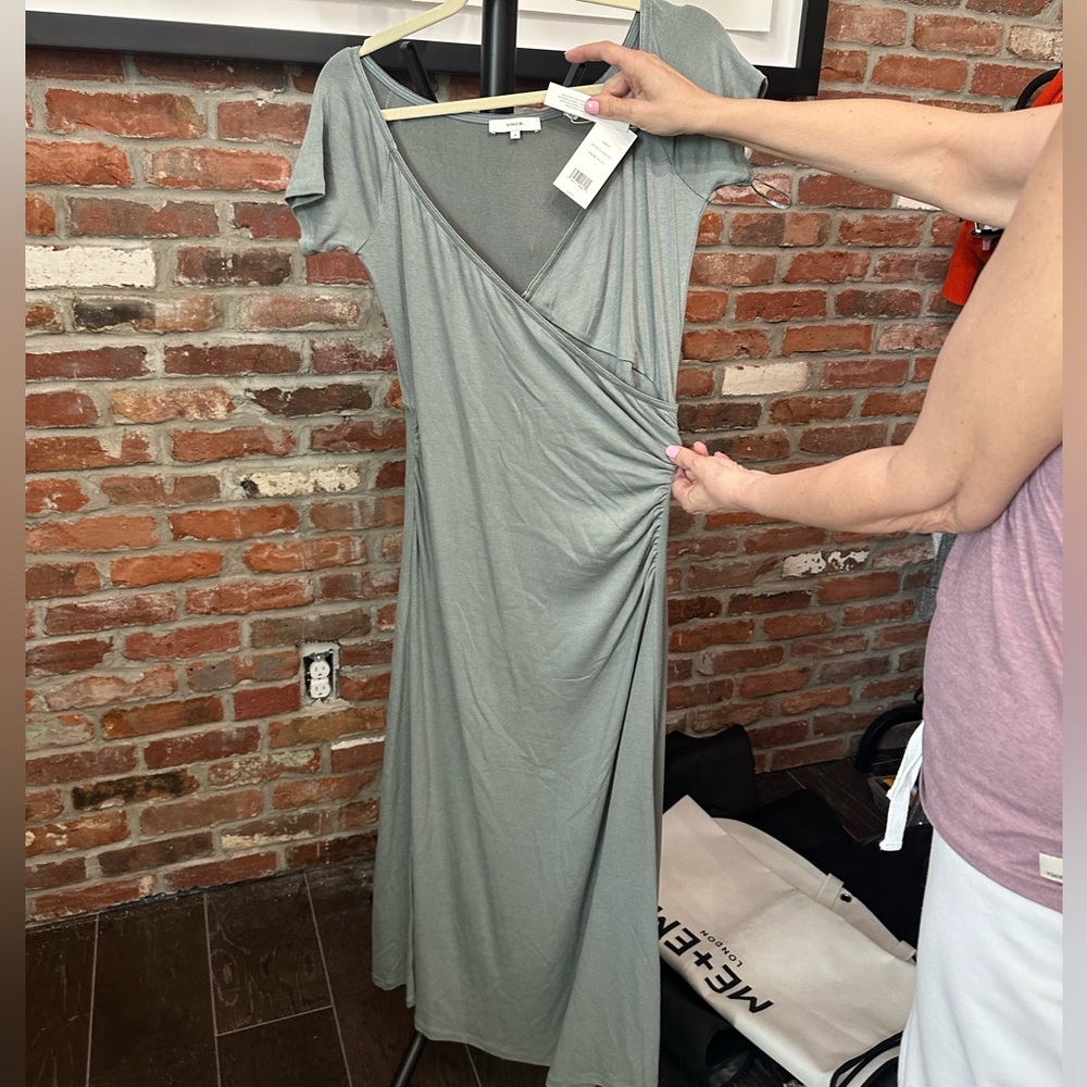 NWTs Vince V neck dress